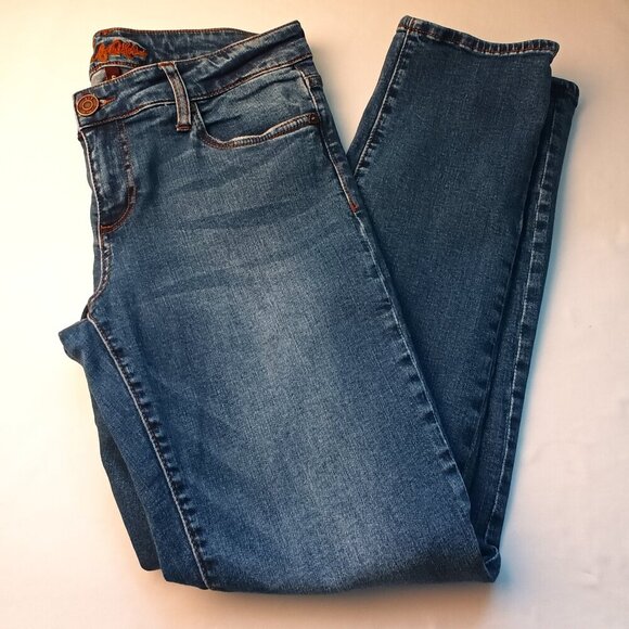 Kut From The Kloth Denim Jeans Size 6 Low Rise Straight Leg Medium Wash - Picture 1 of 10